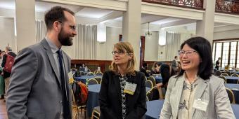 Drs. Alter, Seal, and Lin interacting at Pain Day 2025